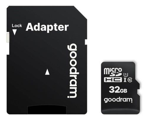 Goodram Microcard 32 GB micro SD HC UHS-I class 10 memory card SD adapter (M1AA-0320R12) - Memory cards<<<Photo
