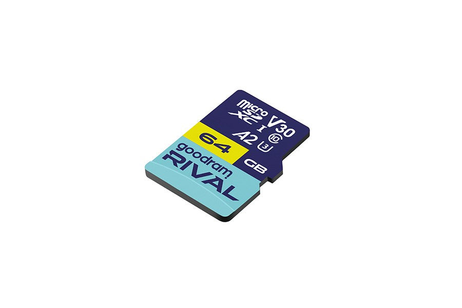 GOODRAM RIVAL M2AA 64 GB MicroSDXC V30 A2 UHS-I U3 + adapter (GGSM2AA-0640R12)
