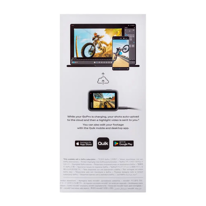 GoPro HERO13 BLACK action sports camera 27.6 MP 5.3K Ultra HD CMOS 25.4 / 1.9 mm (1 / 1.9’’) Wi-Fi 121 g - Sport video