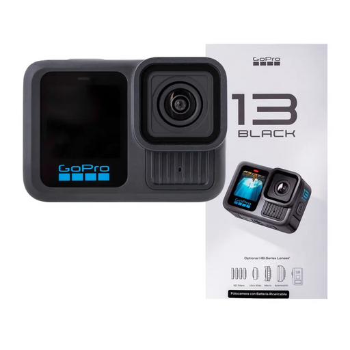 GoPro HERO13 BLACK action sports camera 27.6 MP 5.3K Ultra HD CMOS 25.4 / 1.9 mm (1 / 1.9’’) Wi-Fi 121 g - Sport video