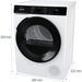 Gorenje DPNA92WIFI tumble dryer Freestanding Front-load 9 kg A++ Black White - Washer DryersAGD-SUW<<<Home Appliance