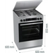 Gorenje GKS6C71XF Freestanding cooker with oven Silver - Free-standing kitchensAGD-KWS<<<Home Appliance