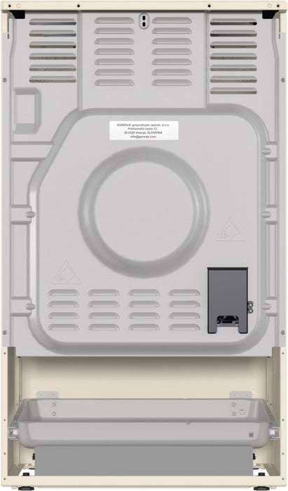 Gorenje GECS5B70CLI Freestanding cooker Electric Ceramic hob Beige