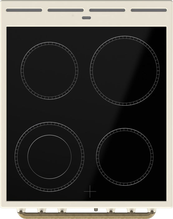 Gorenje GECS5B70CLI Freestanding cooker Electric Ceramic hob Beige