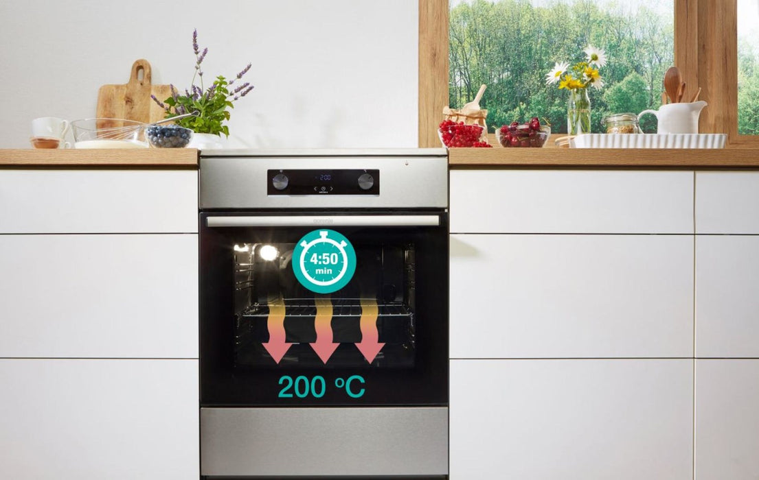 Gorenje GECS5B70CLI Freestanding cooker Electric Ceramic hob Beige