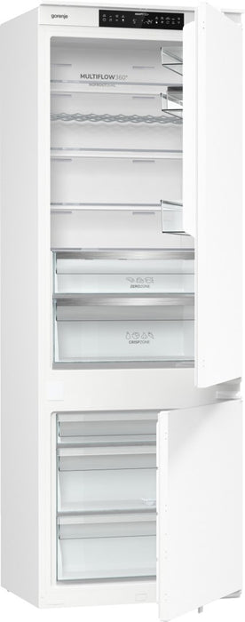 Built-in refrigerator with freezer Gorenje NRKI619D61WFE, 377 l, D, No Frost, White, Yes