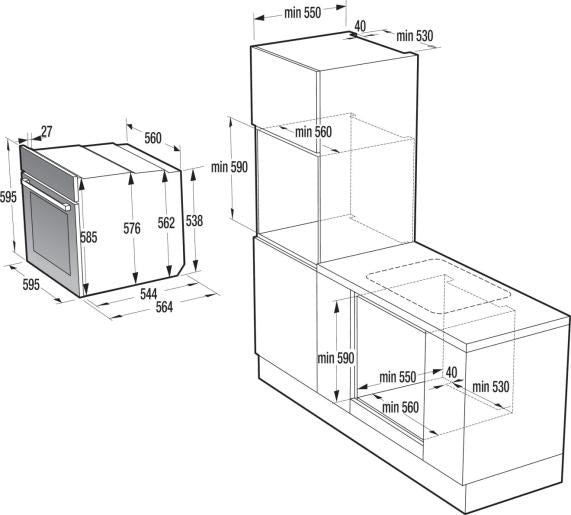 Gorenje   BO6737E02BG Black