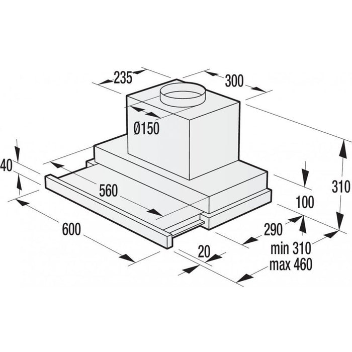 Built-in hood GORENJE BHP623E13X