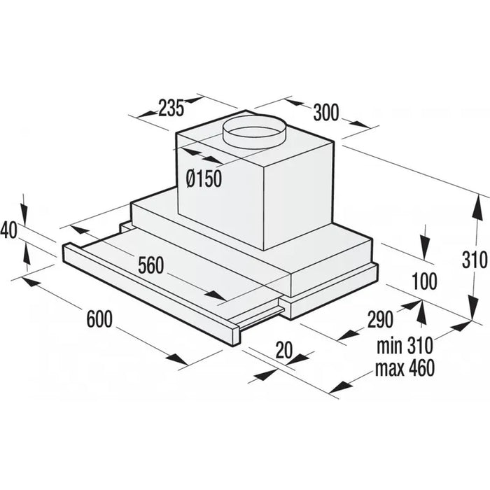 Built-in hood GORENJE BHP623E13X