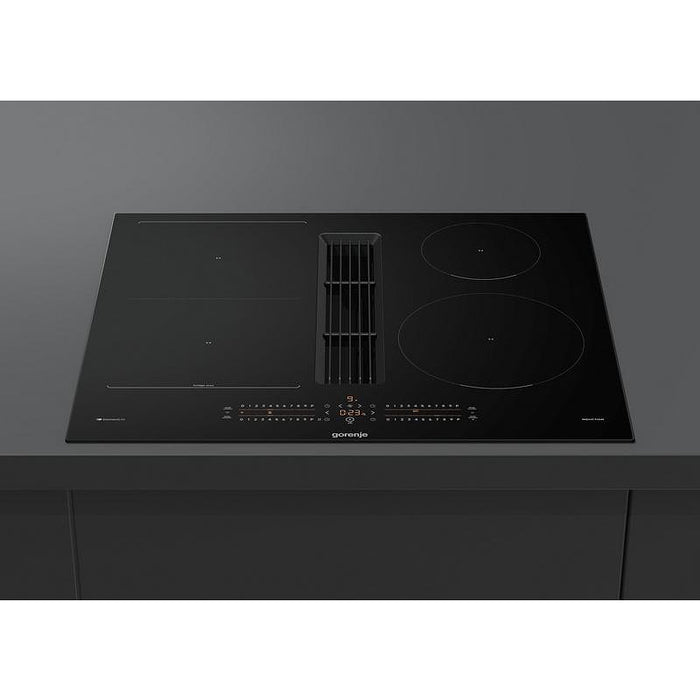 Hob with built-in extractor hood GORENJE GEH6432BSCWF, 60 cm