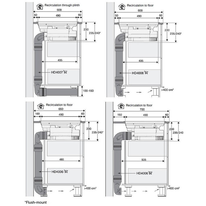 Hob with built-in extractor hood GORENJE GEH6432BSCWF, 60 cm