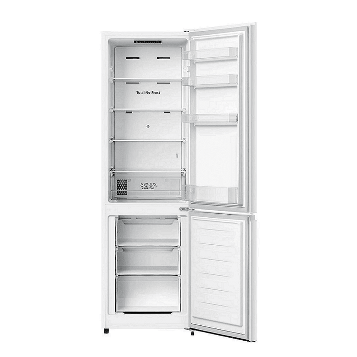Refrigerator with freezer Gorenje NRK418EEW4, 255 l, E, No Frost, White