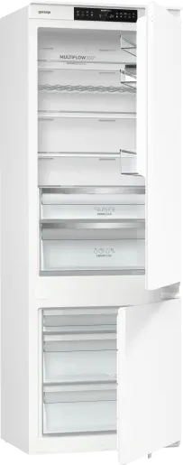 Built-in refrigerator with freezer Gorenje NRKI619D61WFE, 377 l, D, No Frost, White, Yes