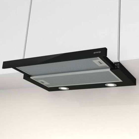 Gorenje TH62E4BG Semi built-in (pull out) Black 450 m³/h