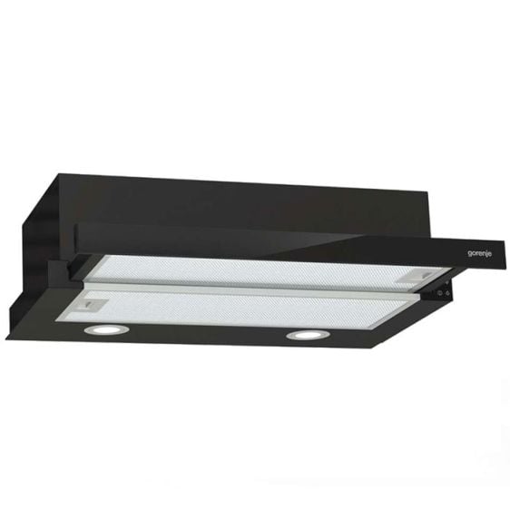 Gorenje TH62E4BG Semi built-in (pull out) Black 450 m³/h