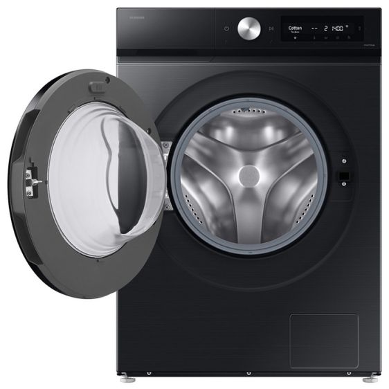 Washing machine with dryer SAMSUNG WD90DB7B85GBU4, 9/6 kg, SmartThings AI Energy, Ecobubble, 1400 rpm. Black