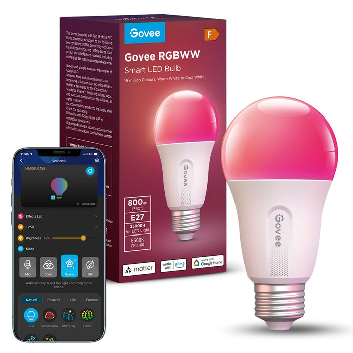 Govee Smart Wifi&BLE Light Bulb 800lm