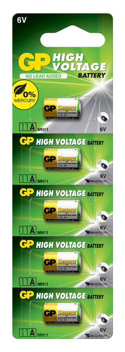 Alkaline battery GP A11 6V for remote /5 pcs./pack price for 1 pc./