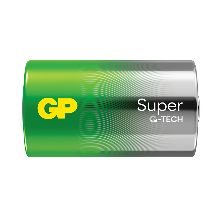 Alkaline battery GP SUPER LR20, 2 pcs. in packaging / shrink, 1.5V GP-BA-13A21-S2