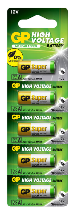 Alkaline battery GP 12 V /5 pcs./pack price for 1 pc. battery/ for alarms A23