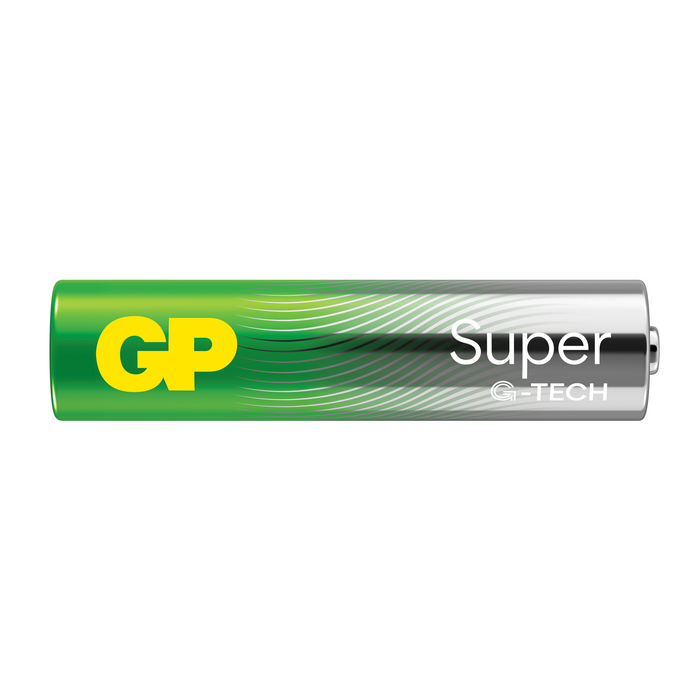 Alkaline battery GP SUPER LR03 AAA, 2 pcs. in packaging / shrink, 1.5V, GP24A