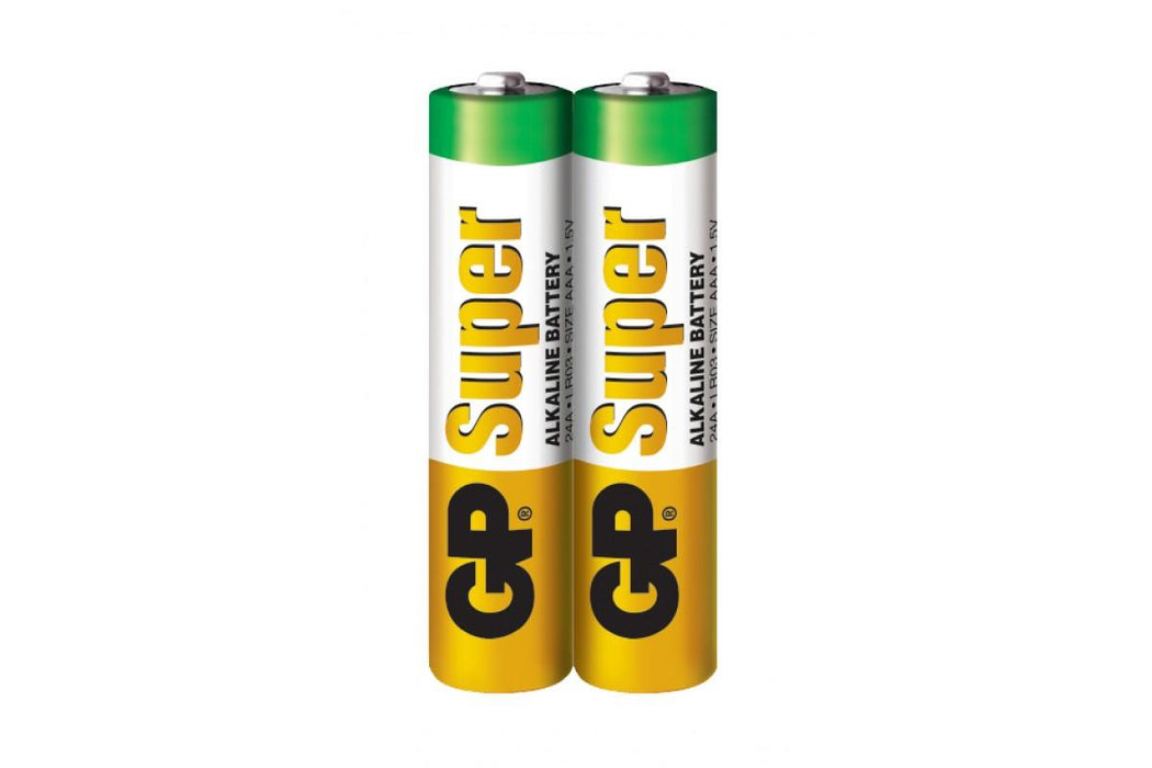Alkaline battery GP SUPER LR03 AAA, 2 pcs. in packaging / shrink, 1.5V, GP24A