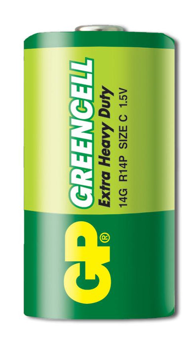 Zinc carbon battery GP 14G-S2 Greencell, R14, 2 pcs. in packaging / Shrink, 1.5V
