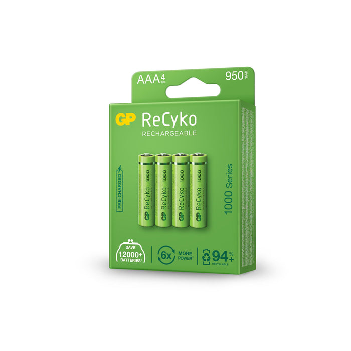 Accumulator Battery GP R03 AAA 1000mAh NiMH 100AAAHCE-EB4 4 pcs. in GP packaging