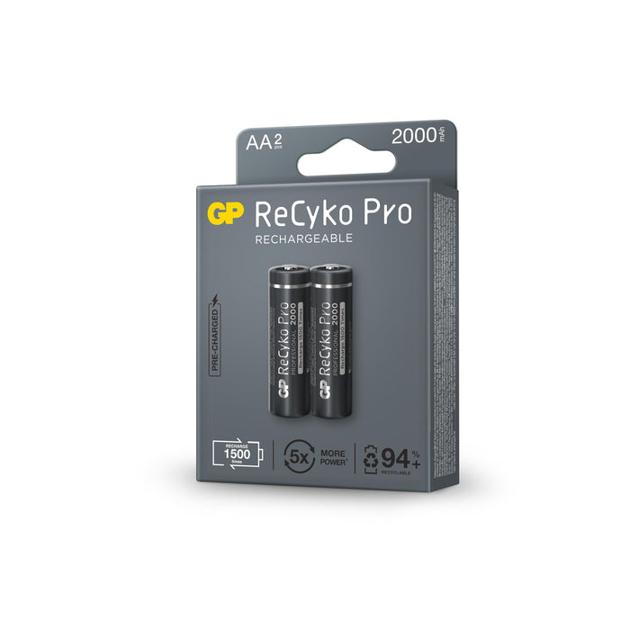 Accumulator Battery GP R6 AA 2000mAh RECYKO + PRO 210AAHCB-EB2 NiMH /up to 1500 cycles/ 2 pcs. in GP packaging