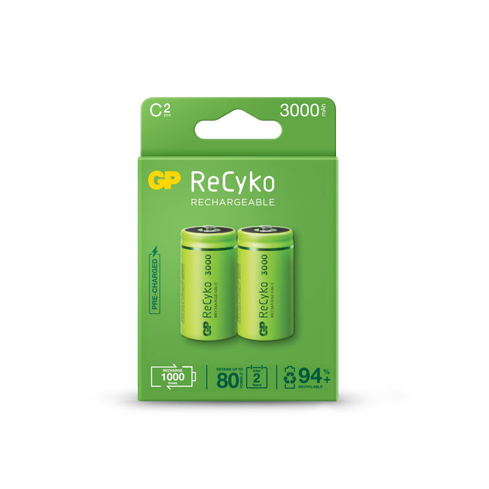 Rechargeable Battery ReCyko, Size C, LR14, 3000mAh, 1.2V