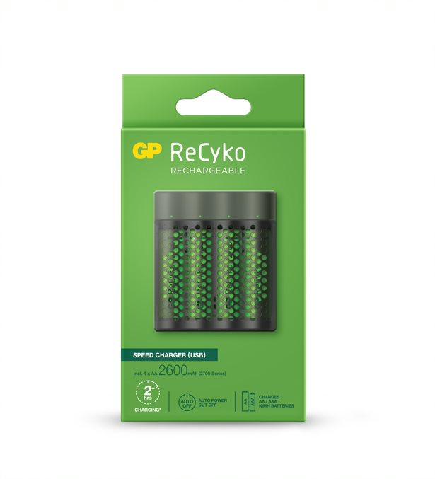 Charger GP M451-270AAHCE-EB4, 4 AA, NiMH, 2700mAh, FAST