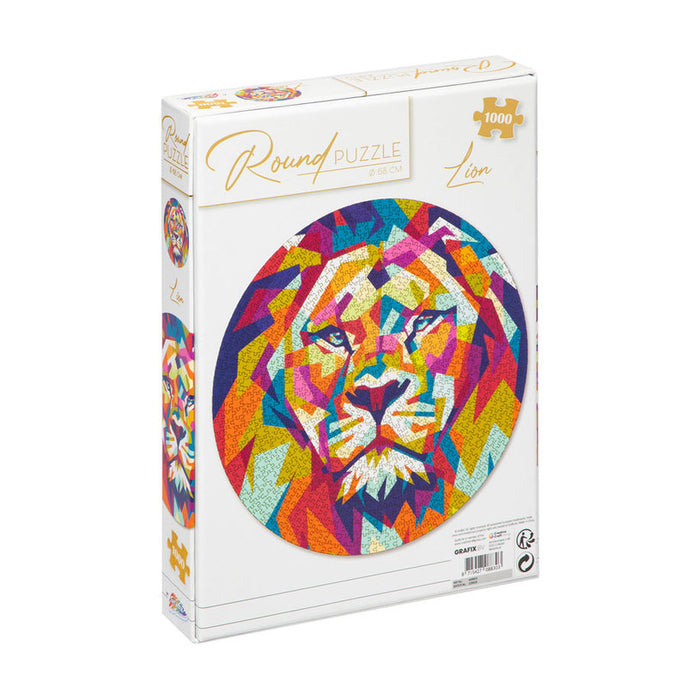 GRAFIX ROUND LION PUZZLE 1000 PIECES