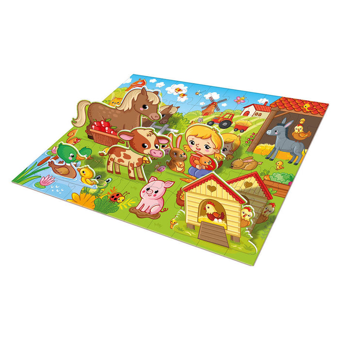 GRAFIX PUZZLE FARM 63X43CM 55 PIECES