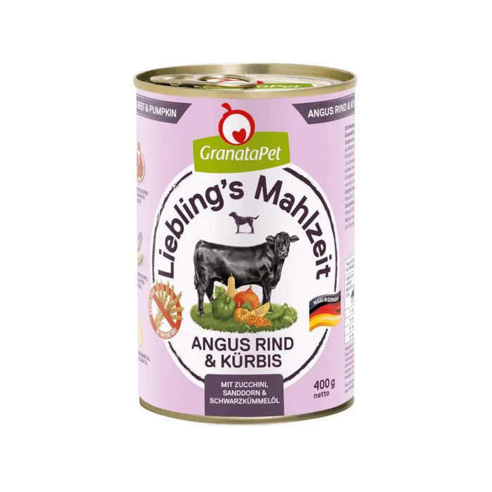 GRANATAPET Liebling’s Mahlzeit Angus beef & pumpkin - wet dog food - 800g - Wet foodDLP-KAM<<<For the dogDLP<<<ActionPL