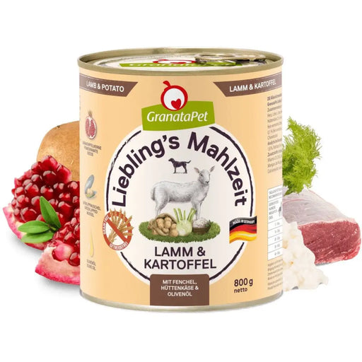 GRANATAPET Liebling’s Mahlzeit Lamb and potato - wet dog food - 800g - Wet foodDLP-KAM<<<For the dogDLP<<<ActionPL