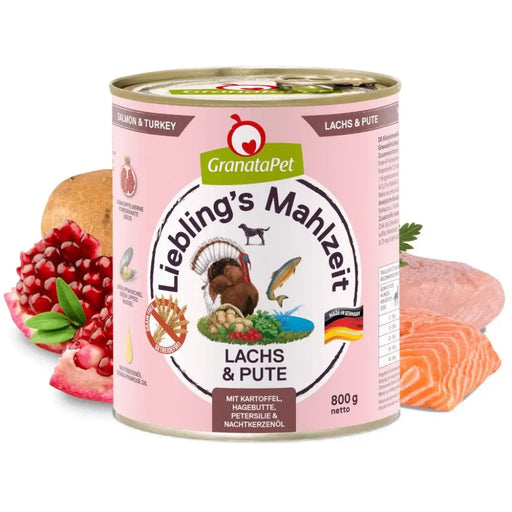 GRANATAPET Liebling’s Mahlzeit Salmon and turkey - wet dog food - 800g - Wet foodDLP-KAM<<<For the dogDLP<<<ActionPL