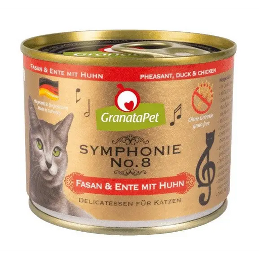 GRANATAPET Symphonie No.8 Pheasant and duck with chicken - wet cat food - 200g - Wet foodDLK-KAM<<<For