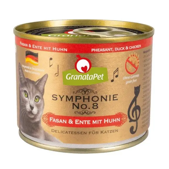 GRANATAPET Symphonie No.8 Pheasant and duck with chicken - wet cat food - 200g - Wet foodDLK-KAM<<<For