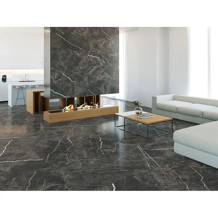 GRANITE GRES FANAL LAURENT BLACK 90X90 CM - Гранитогрес<<<Плочки и лайстни<<<Подови и стенни