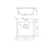 GRANITE KITCHEN SINK 5050 INTER CERAMIC SQUARE 50X50X20 CM BLACK - Кухненски мивки<<<Кухненски мивки<<<Кухня<<<Praktiker