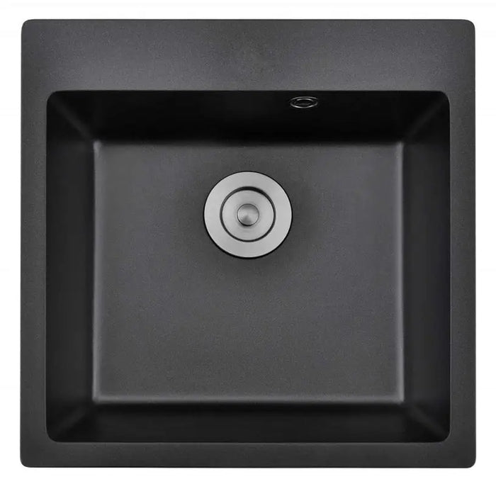 GRANITE KITCHEN SINK 5050 INTER CERAMIC SQUARE 50X50X20 CM BLACK - Кухненски мивки<<<Кухненски мивки<<<Кухня<<<Praktiker
