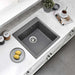 GRANITE KITCHEN SINK 5050 INTER CERAMIC SQUARE 50X50X20 CM GRAY - Кухненски мивки<<<Кухненски мивки<<<Кухня<<<Praktiker