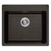 GRANITE KITCHEN SINK 8304 INTER CERAMIC RECTANGULAR 57X50X22 CM. BLACK - Кухненски мивки<<<Кухненски