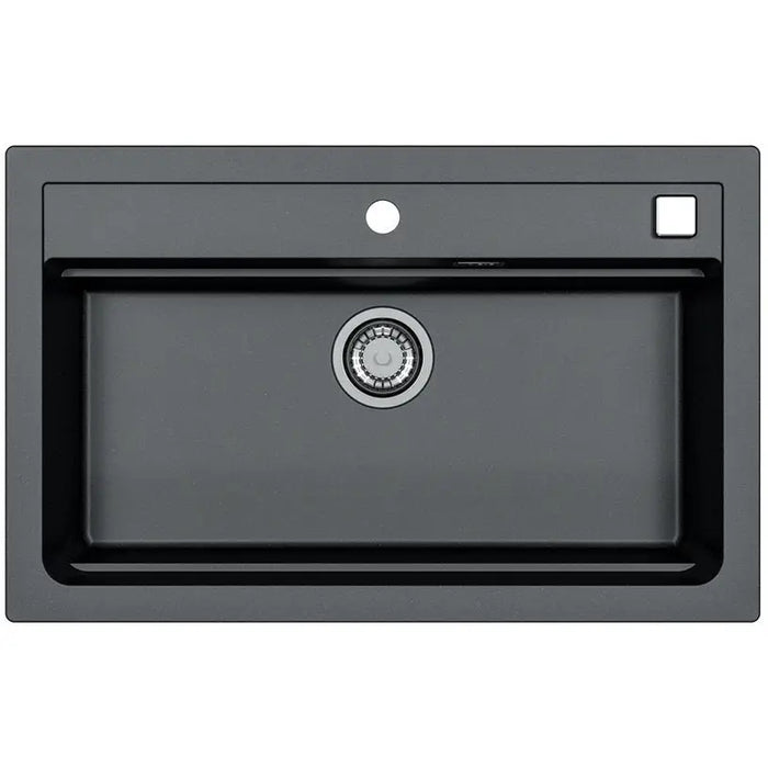 GRANITE KITCHEN SINK ALVEUS ATROX 40 79X50X19.5 CM. BLACK - Кухненски мивки<<<Кухненски