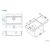 GRANITE KITCHEN SINK ALVEUS ATROX 40 79X50X19.5 CM. WHITE - Кухненски мивки<<<Кухненски