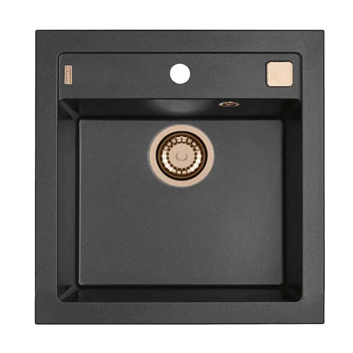 GRANITE KITCHEN SINK ALVEUS FORMIC 20 52X50X20 CM. BLACK - Кухненски мивки<<<Кухненски мивки<<<Кухня<<<Praktiker