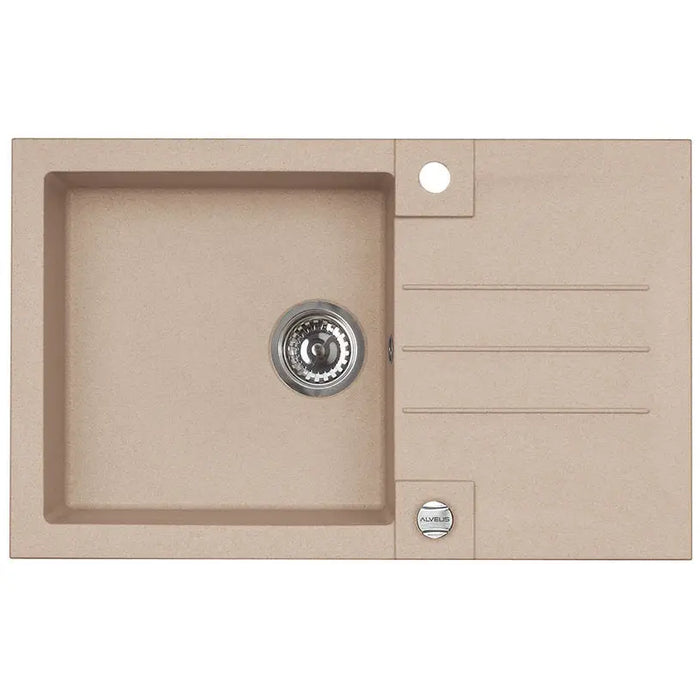 GRANITE KITCHEN SINK ALVEUS ROCK 130 78X48X18 CM. BEIGE - Кухненски мивки<<<Кухненски