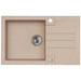 GRANITE KITCHEN SINK ALVEUS ROCK 130 78X48X18 CM. BEIGE - Кухненски мивки<<<Кухненски