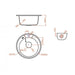 GRANITE KITCHEN SINK INTER CERAMIC ICK 8301 Ф49Х19.5 CM. BLACK - Кухненски мивки<<<Кухненски
