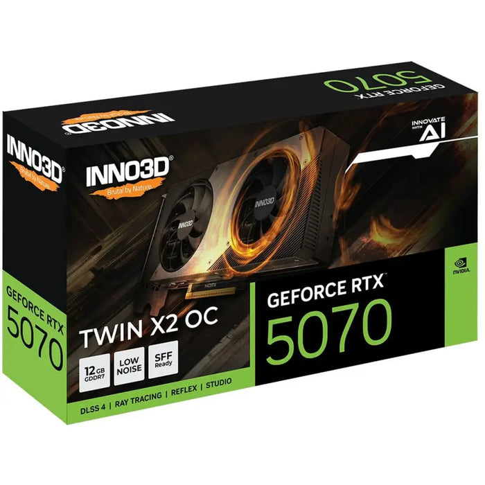 Graphics card INNO3D N50702-12D7X-195064N nvidia geforce rtx 5070 12 GB - Графични карти<<<Компютър Мрежи и